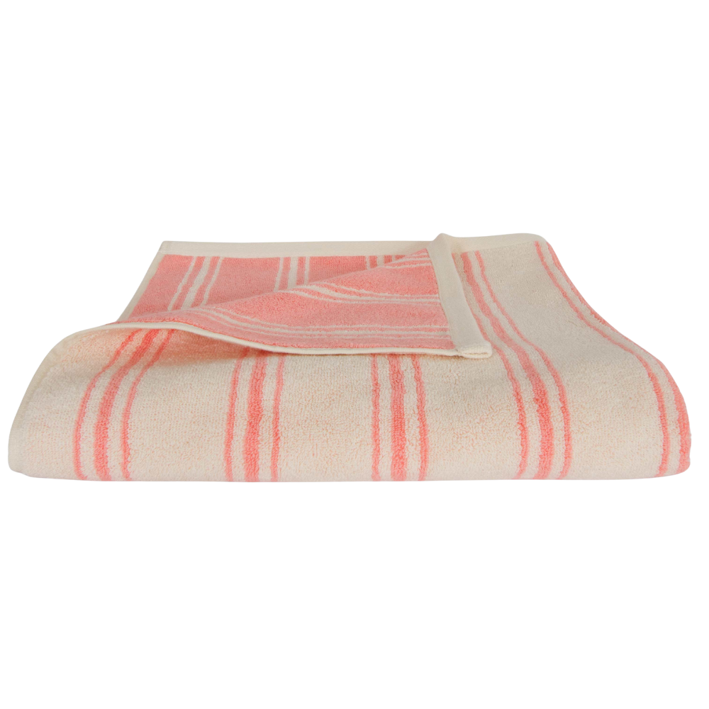 Retro Stripe håndklæde - Pink/Cream